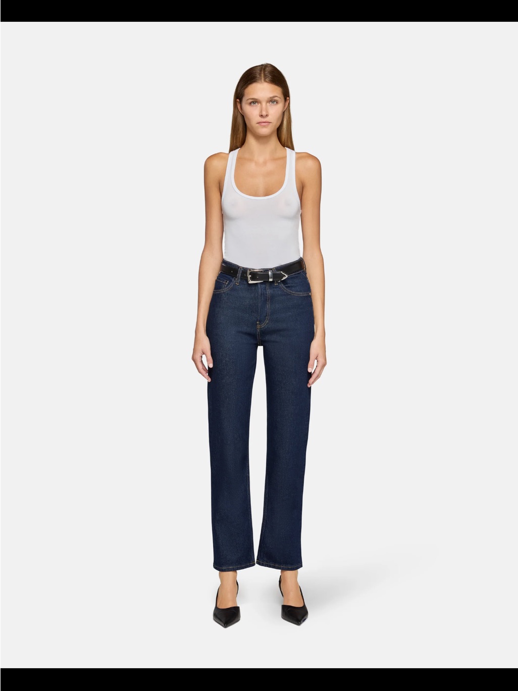 Eb Denim High Rise Straight In Havana Nights Wash